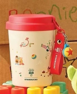 Red-capped desktop mug 237ml