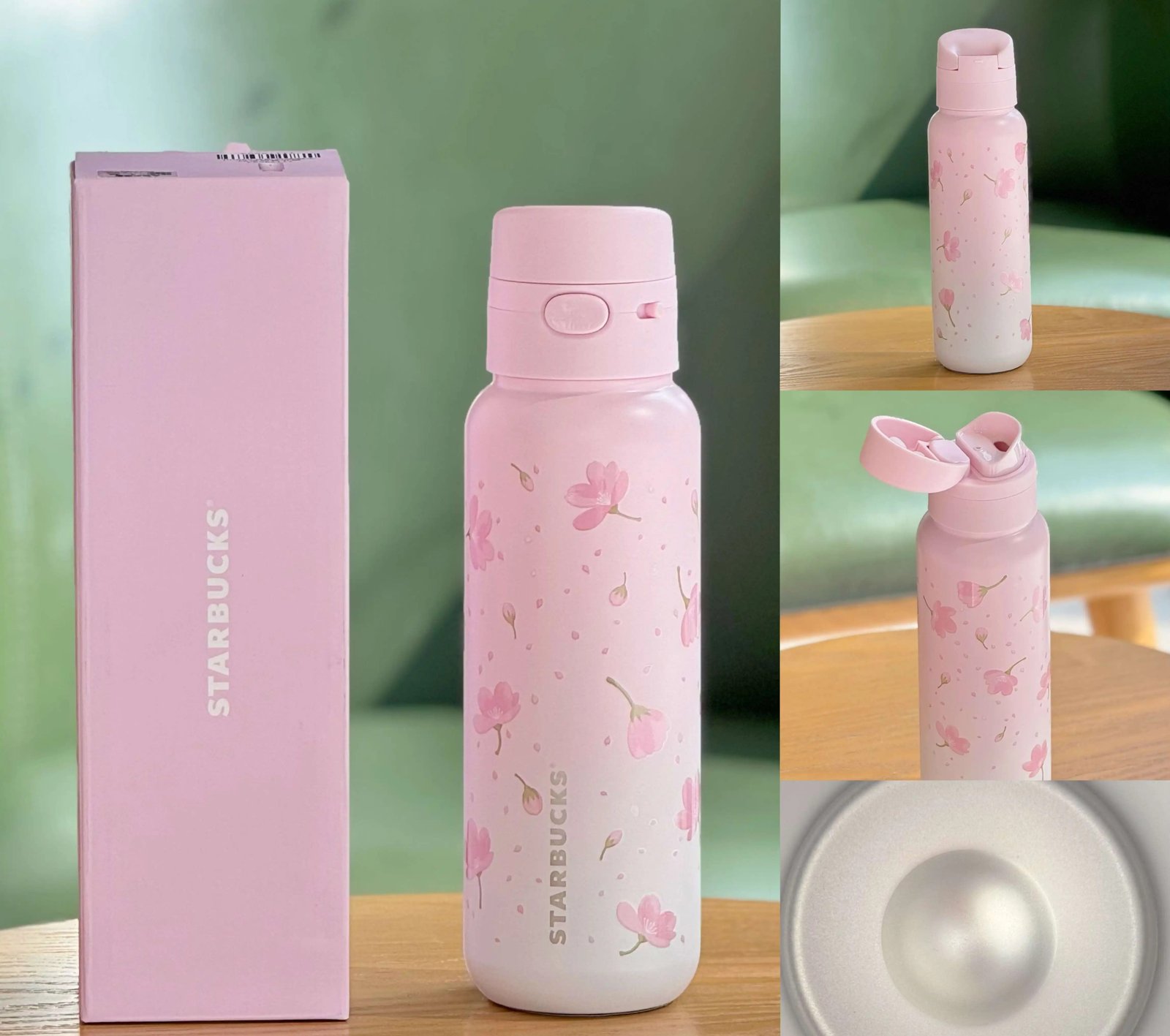 540ml Cherry Blossom Spring Bloom Stainless Steel Thermos Mug