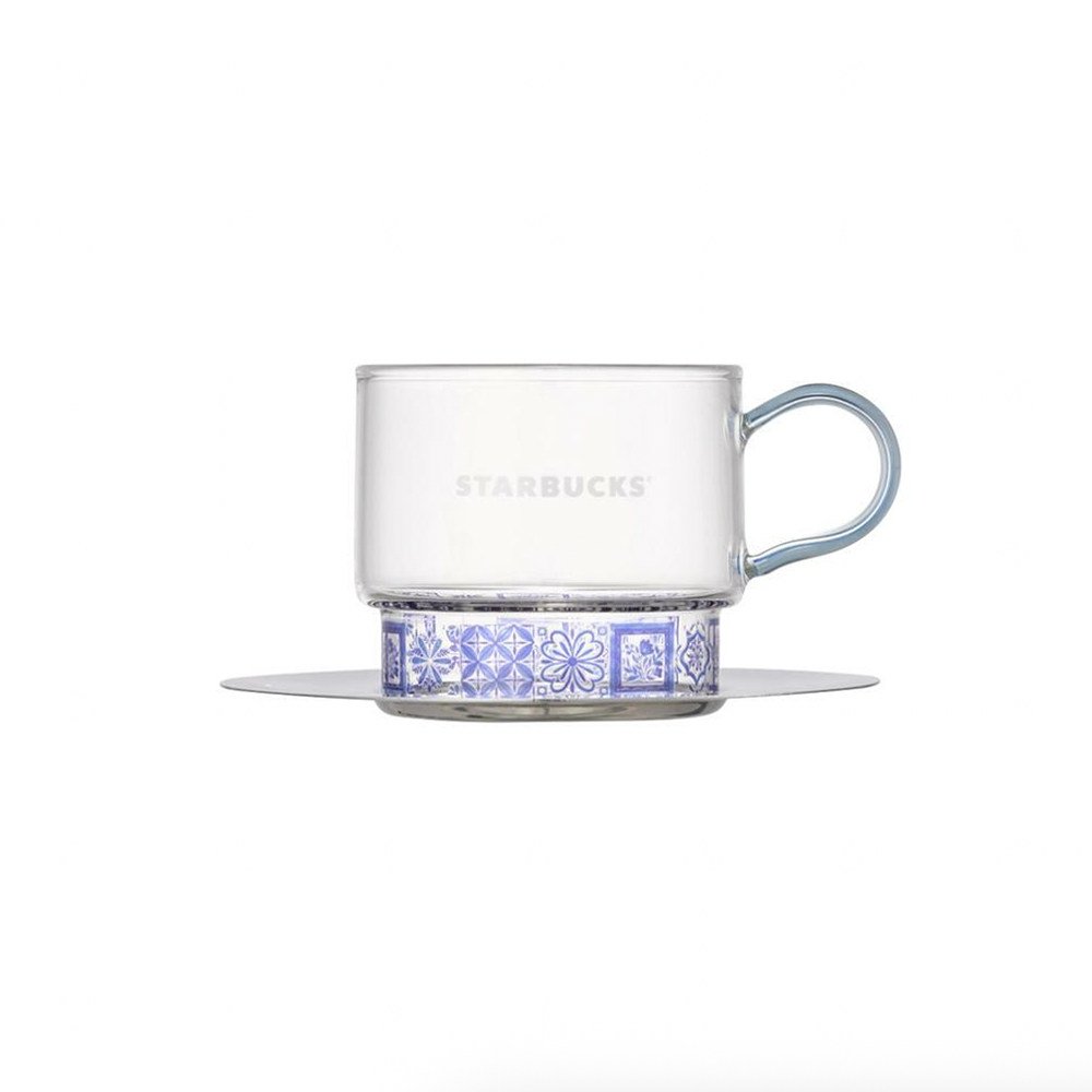 237ml glass and saucer