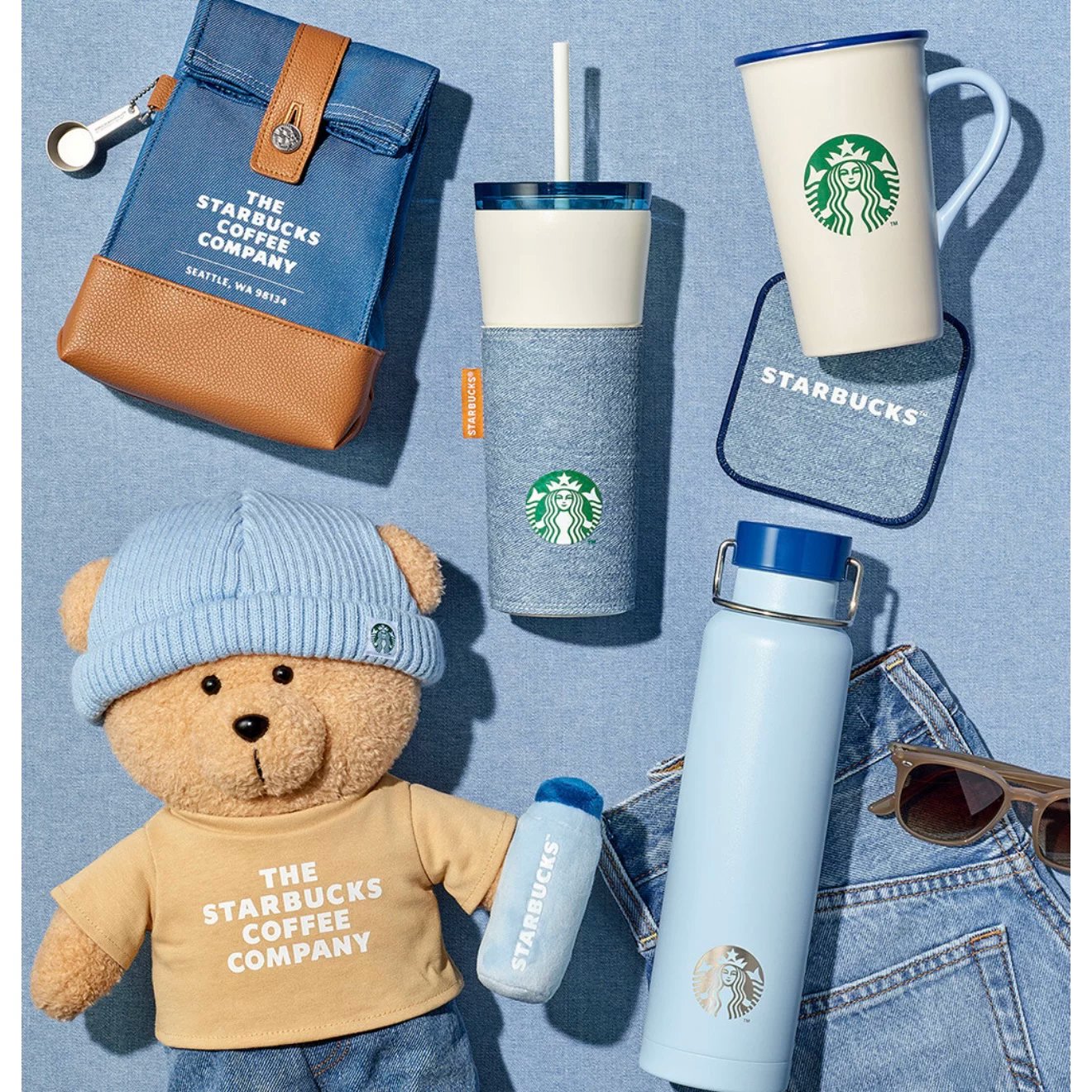 Pabingsu proxy purchase of Korean Starbucks summer limited edition blue