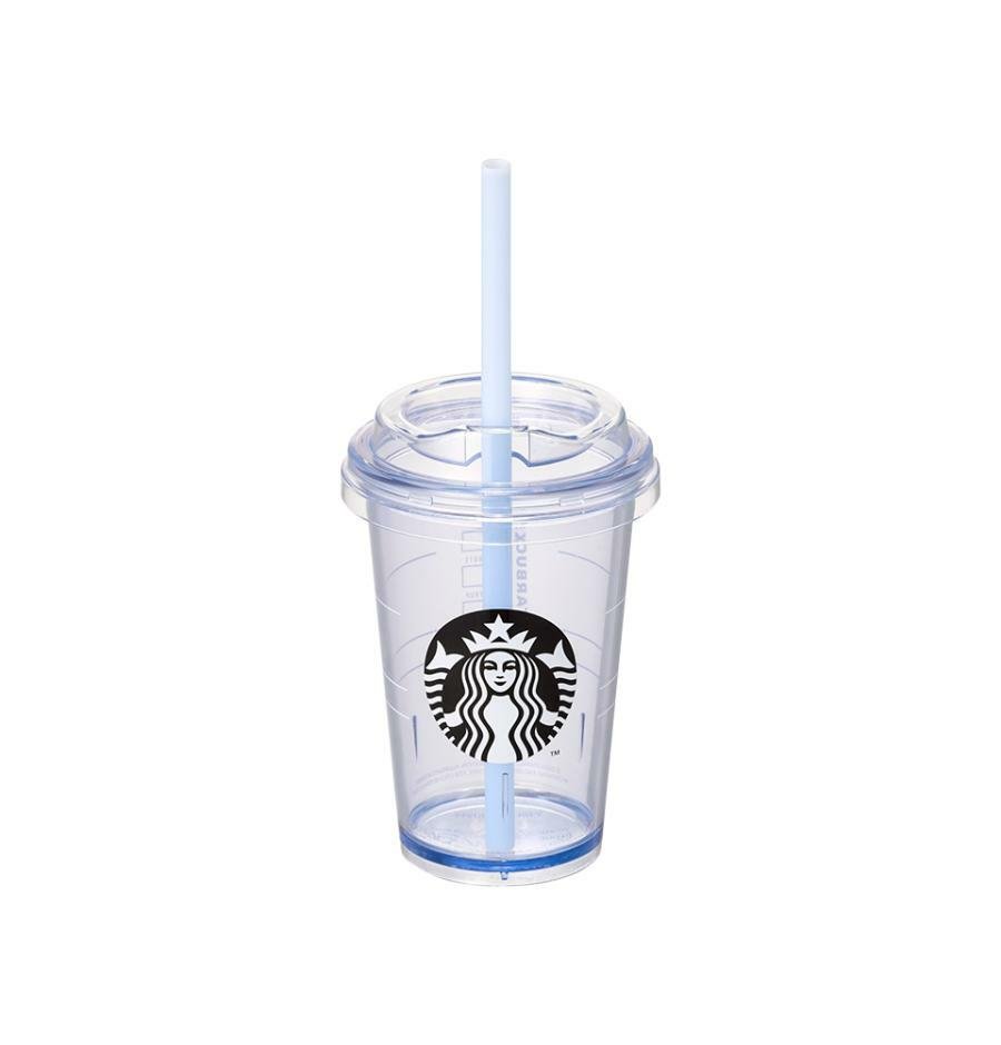 Pabingsu proxy purchase of Korean Starbucks summer limited edition blue - Blue transparent straw cup 300ml