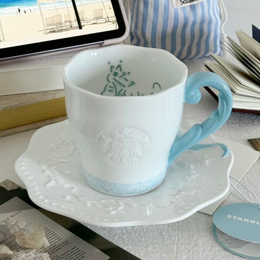 Starbucks 2026 Anniversary - 300ml Jingdezhen-made exquisite craftsmanship mug and saucer set