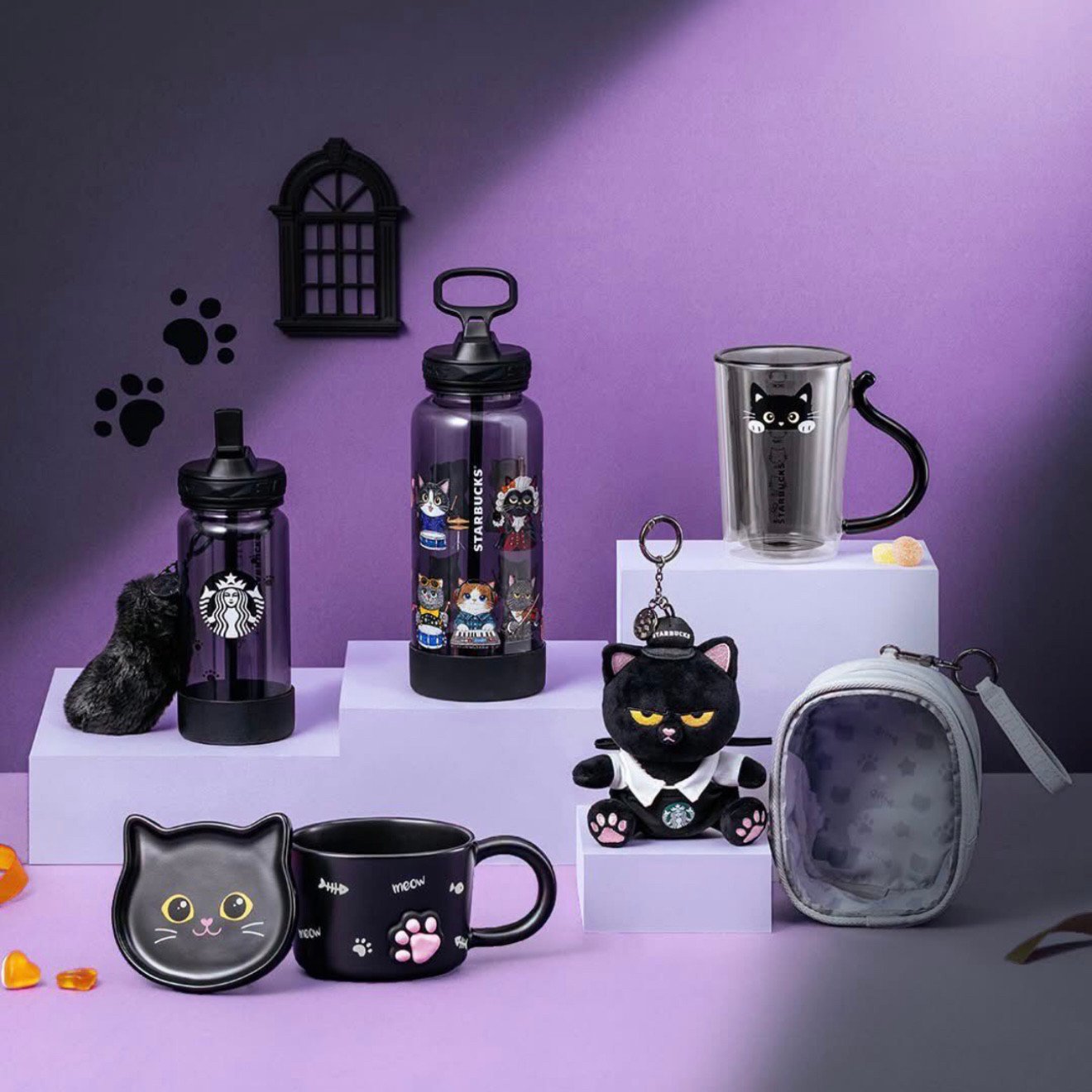 Starbucks Taiwan 2026 Halloween Black Cat Series 