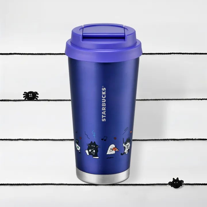 Spooky Meowchestra Band Stainless Steel Tumbler 16oz