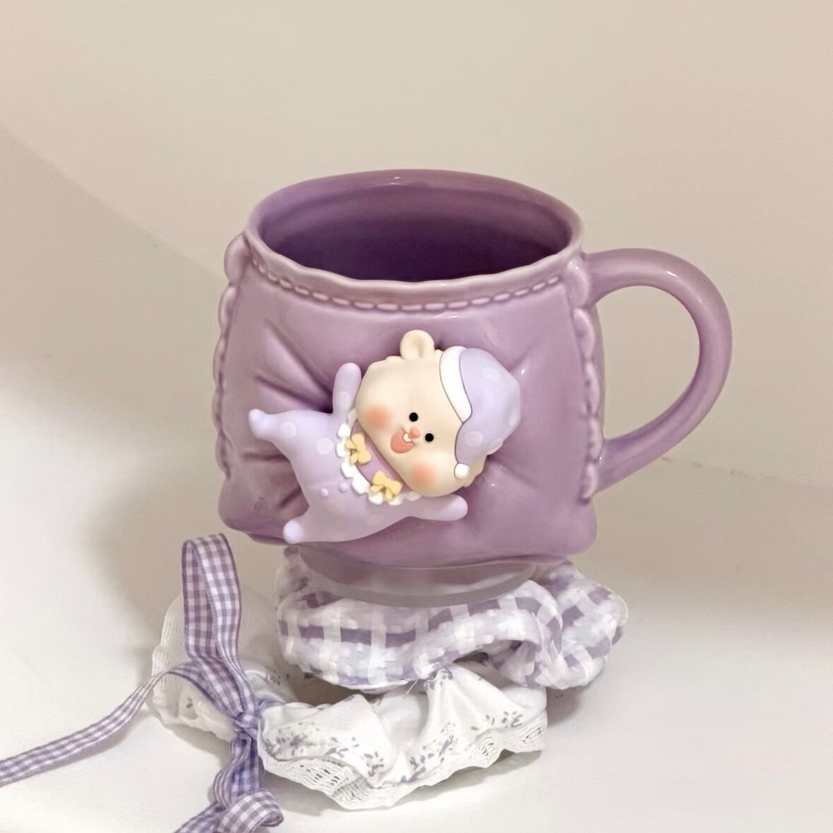  380ml Cute Pillow-Shaped Mug