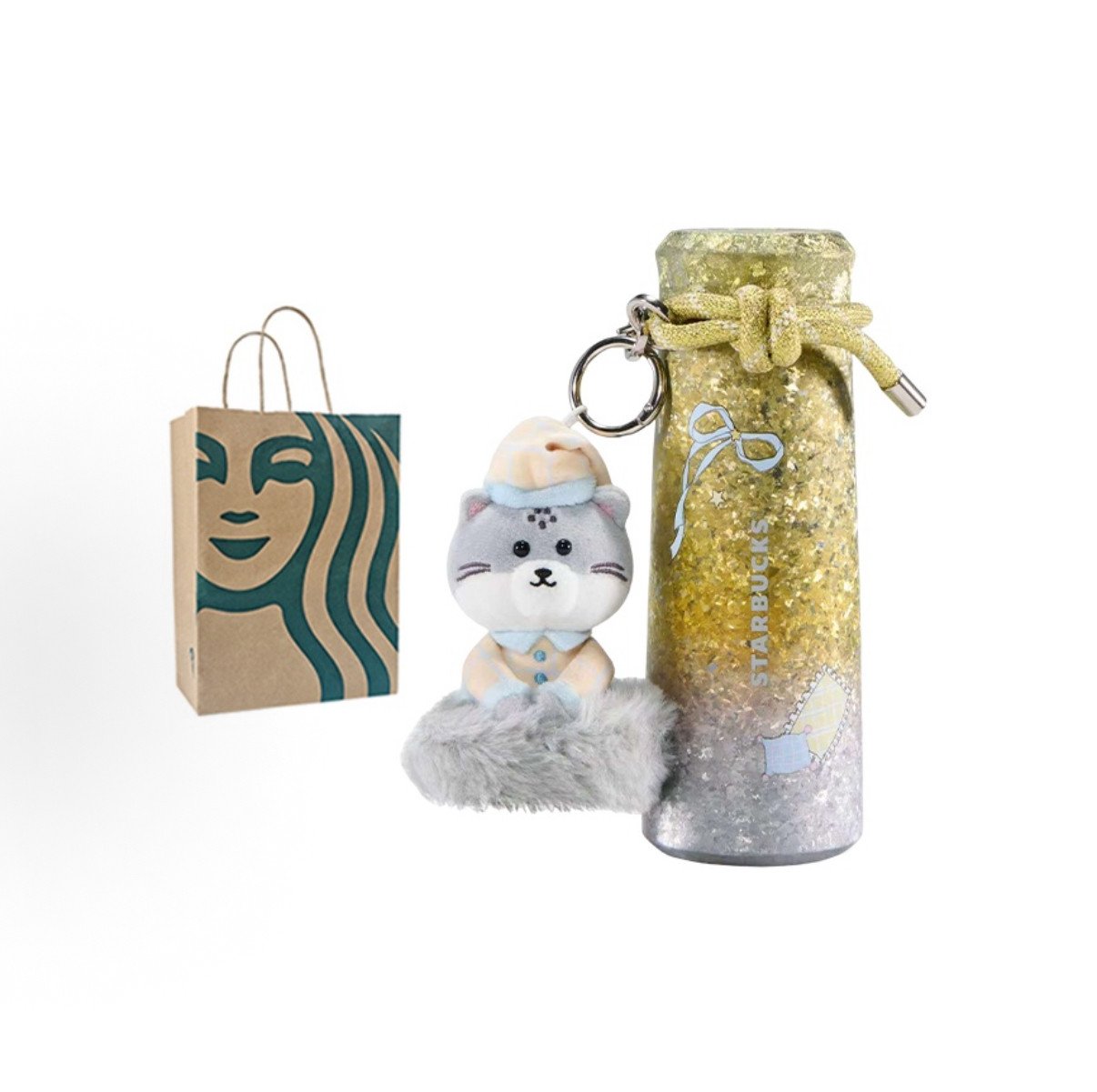 420ml Starry Night Sweet Dream Party Titanium Mug with Pendant