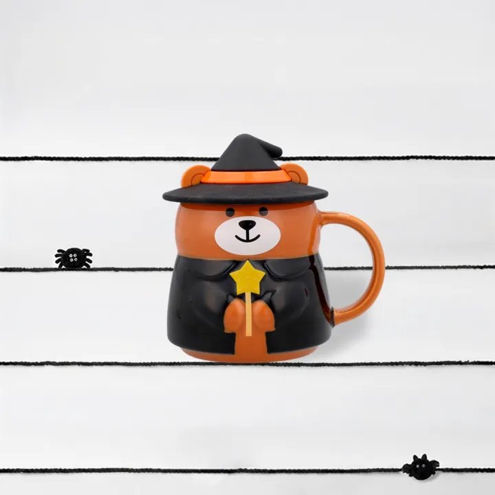 Bearista with Lid Ceramic Mug 12oz