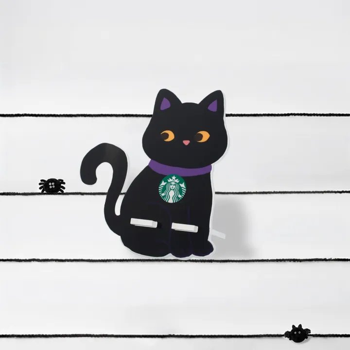 Black Cat Acrylic Phone Stand
